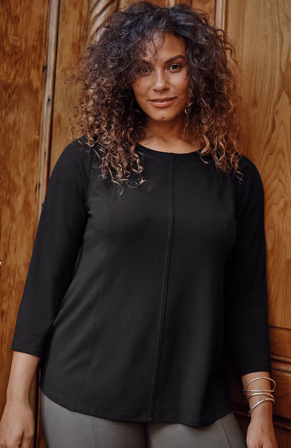 Wearever Seamed Peplum Top