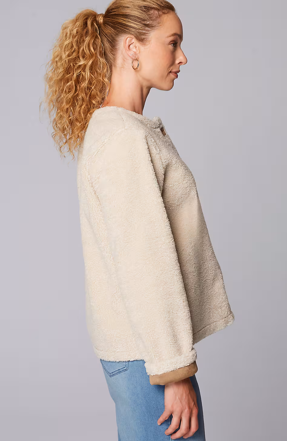 Pure Jill Reversible Teddy Jacket