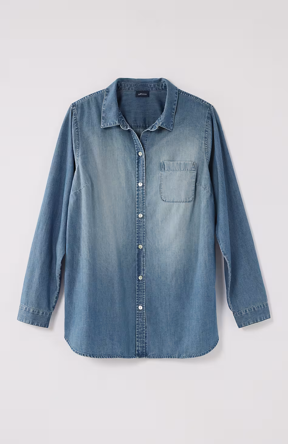 One-Pocket Button-Front Shirt