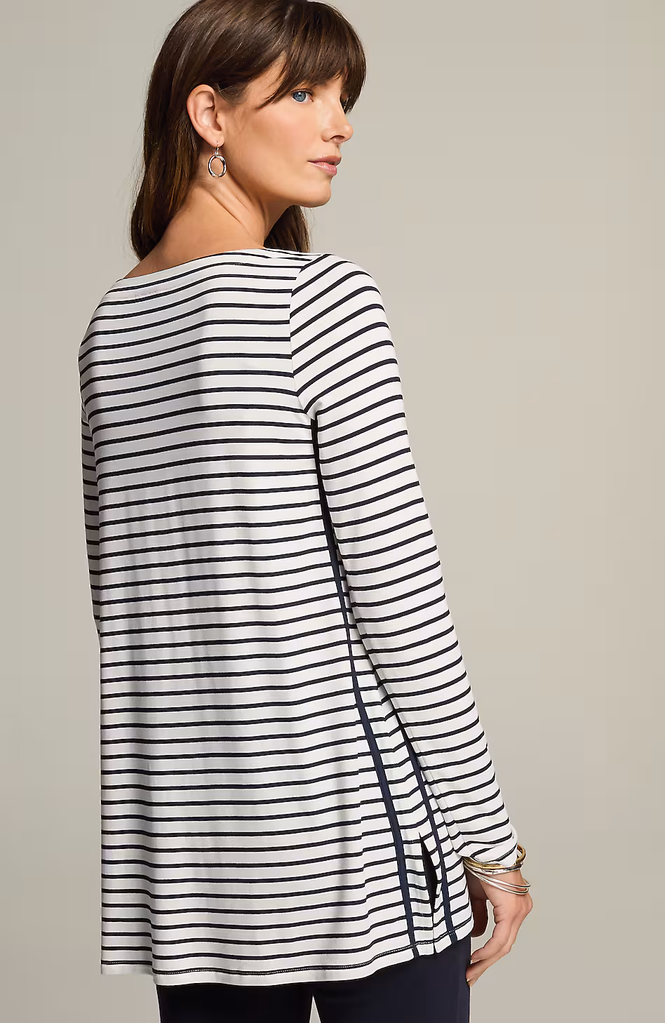 Wearever Trimmed Boat-Neck Tunic