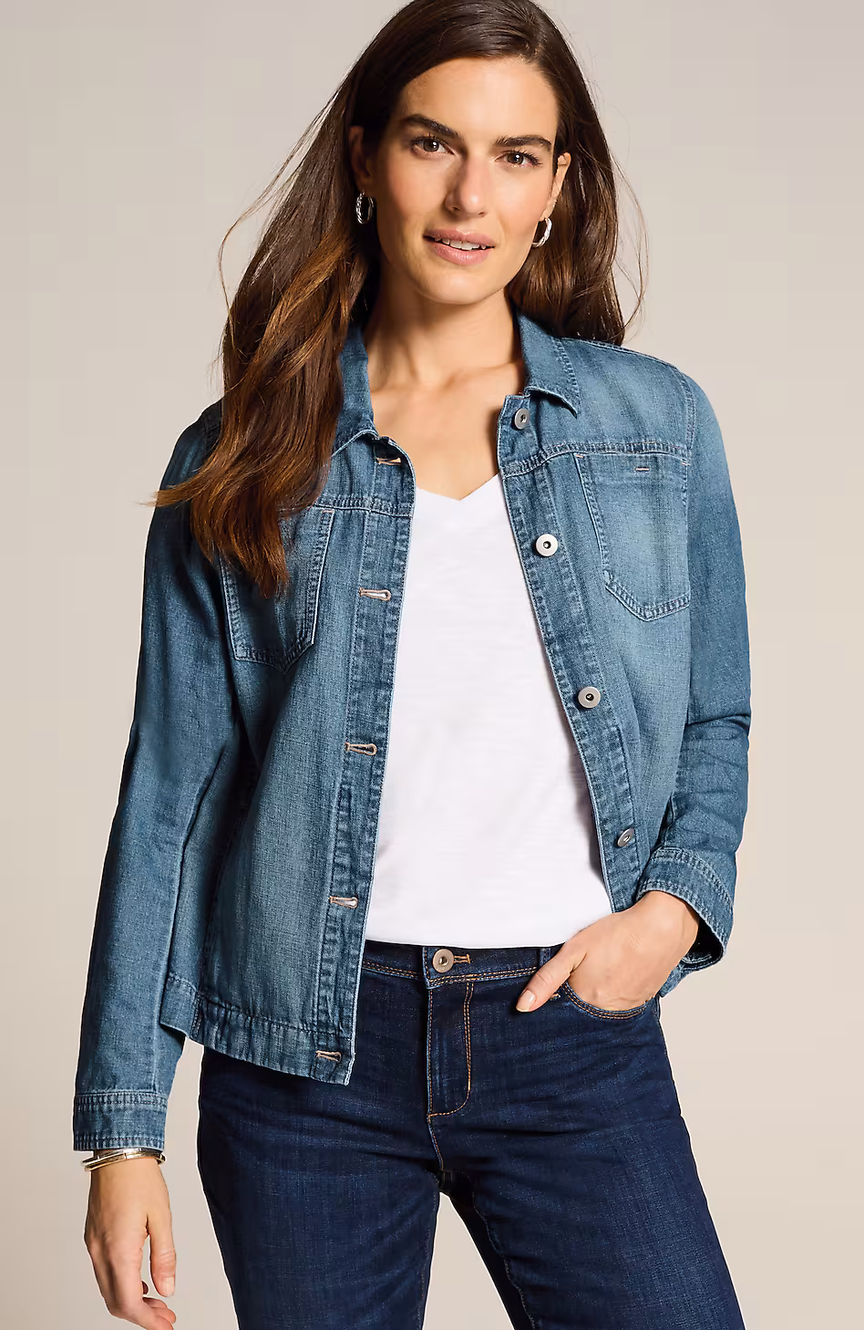 Cotton & Linen Denim Jacket