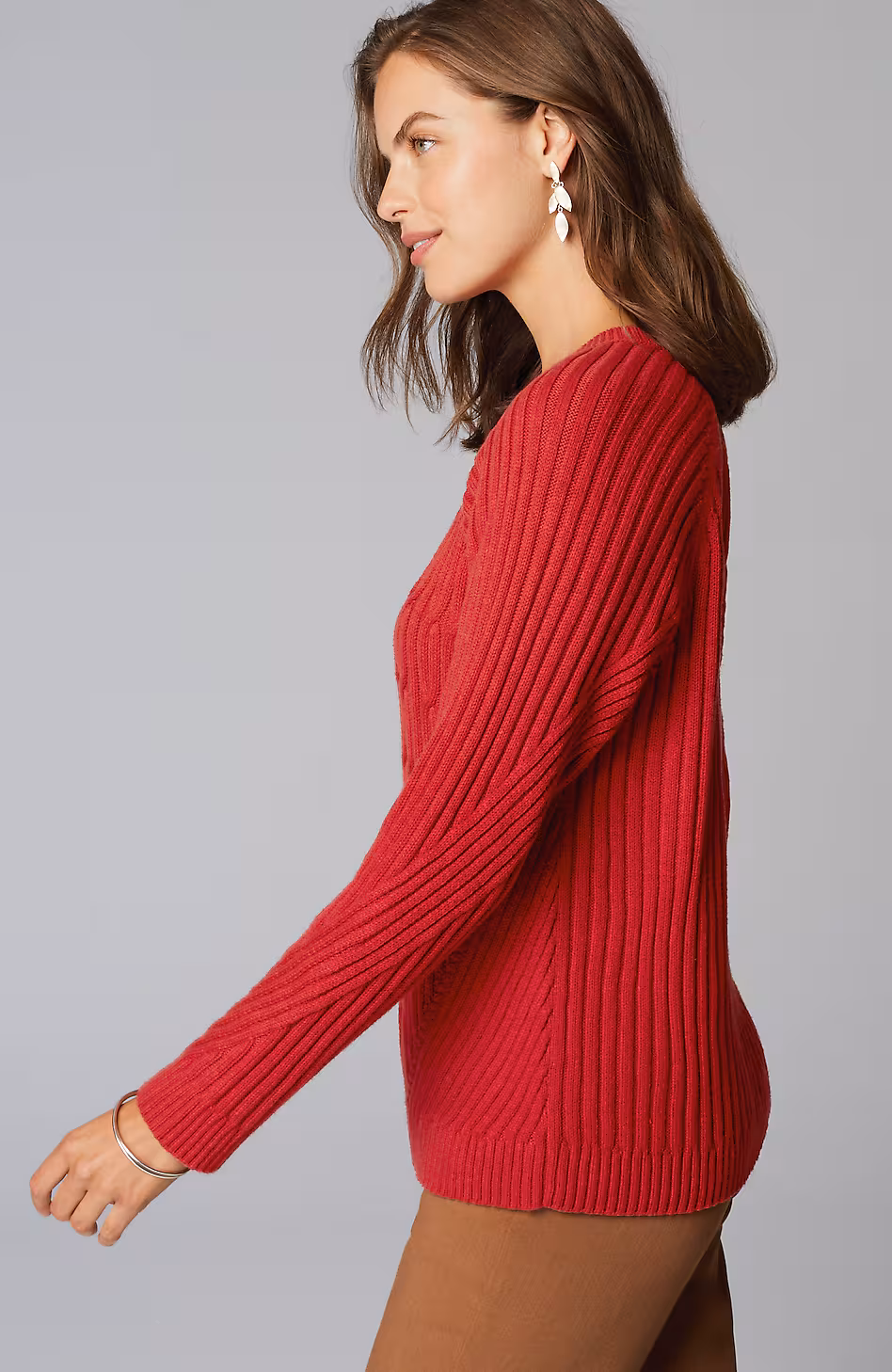 Placed-Cable Sweater