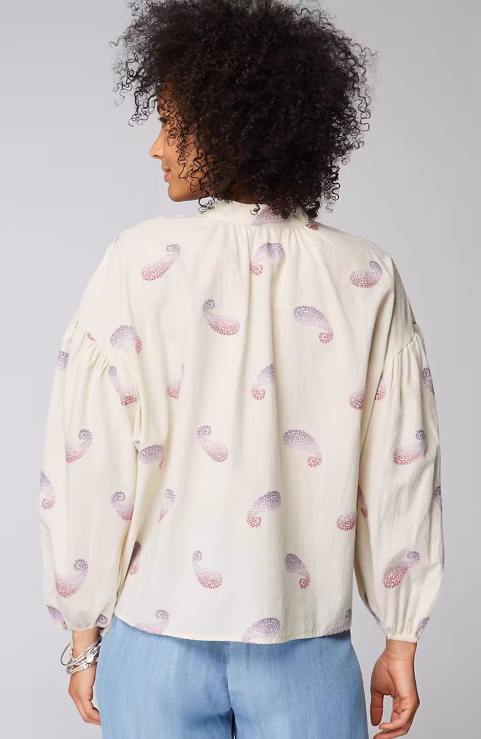 Oversized Split-Neck Top