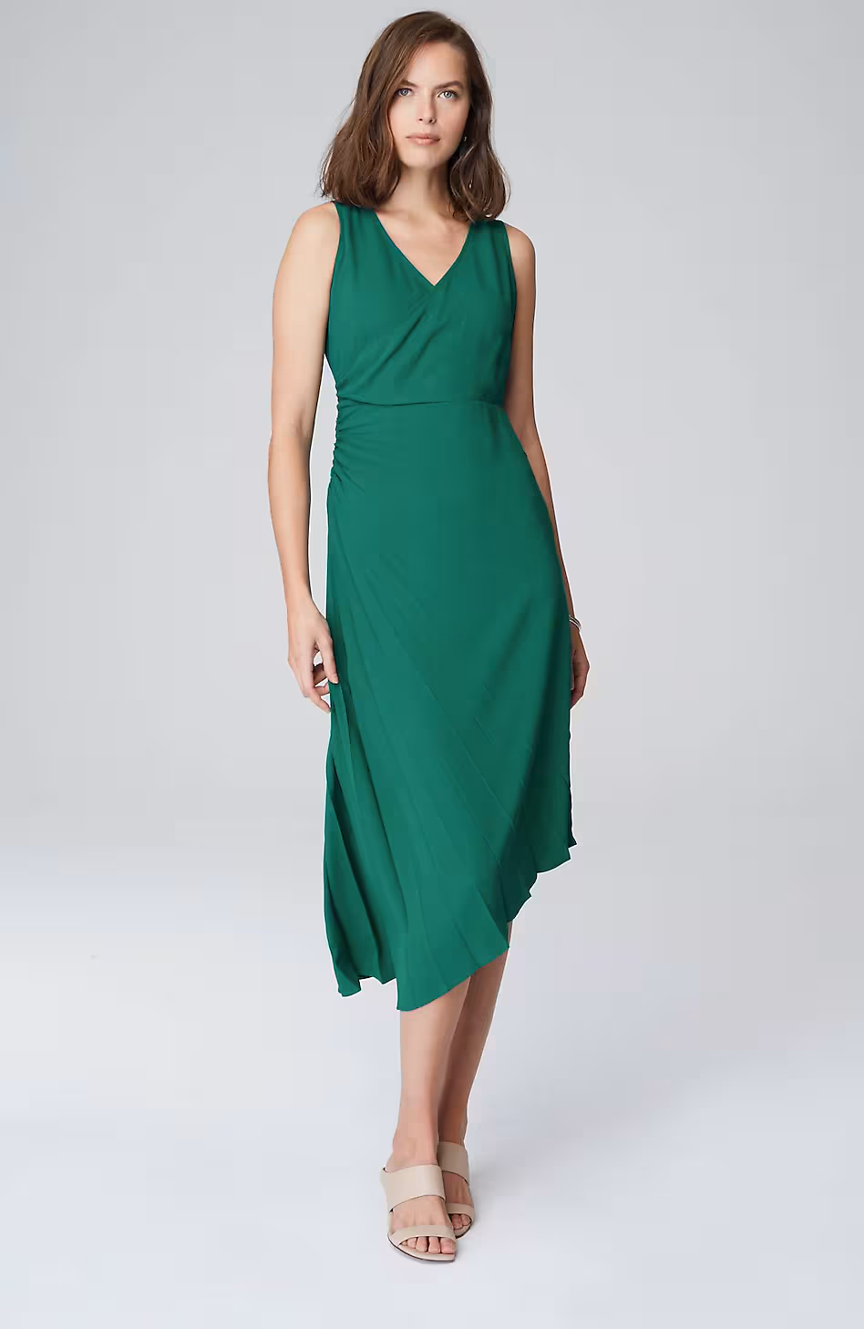 Wearever Asymmetrical Pleated Dress