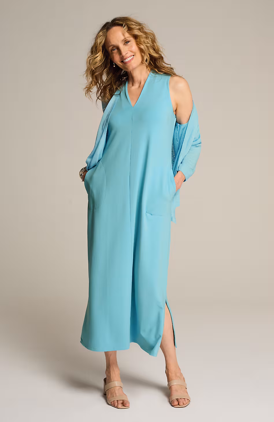 Wearever V-Neck Midi Dress