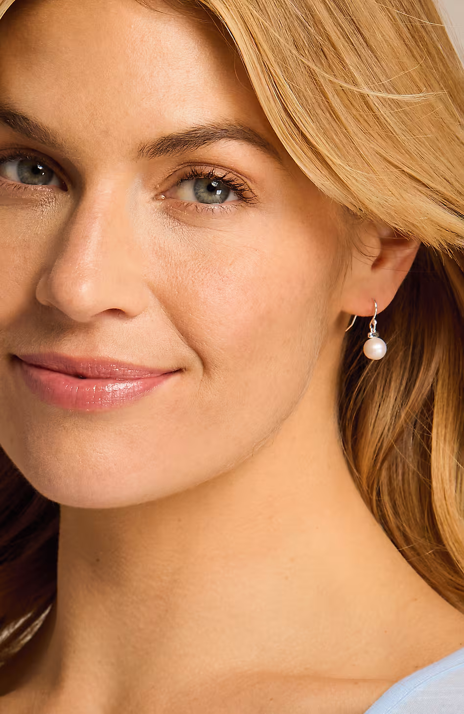 Sterling Silver Simple Pearl Earrings