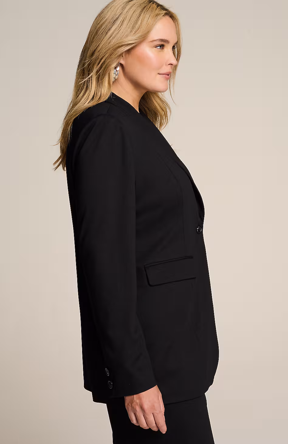 Wearever Polished-Knit Blazer