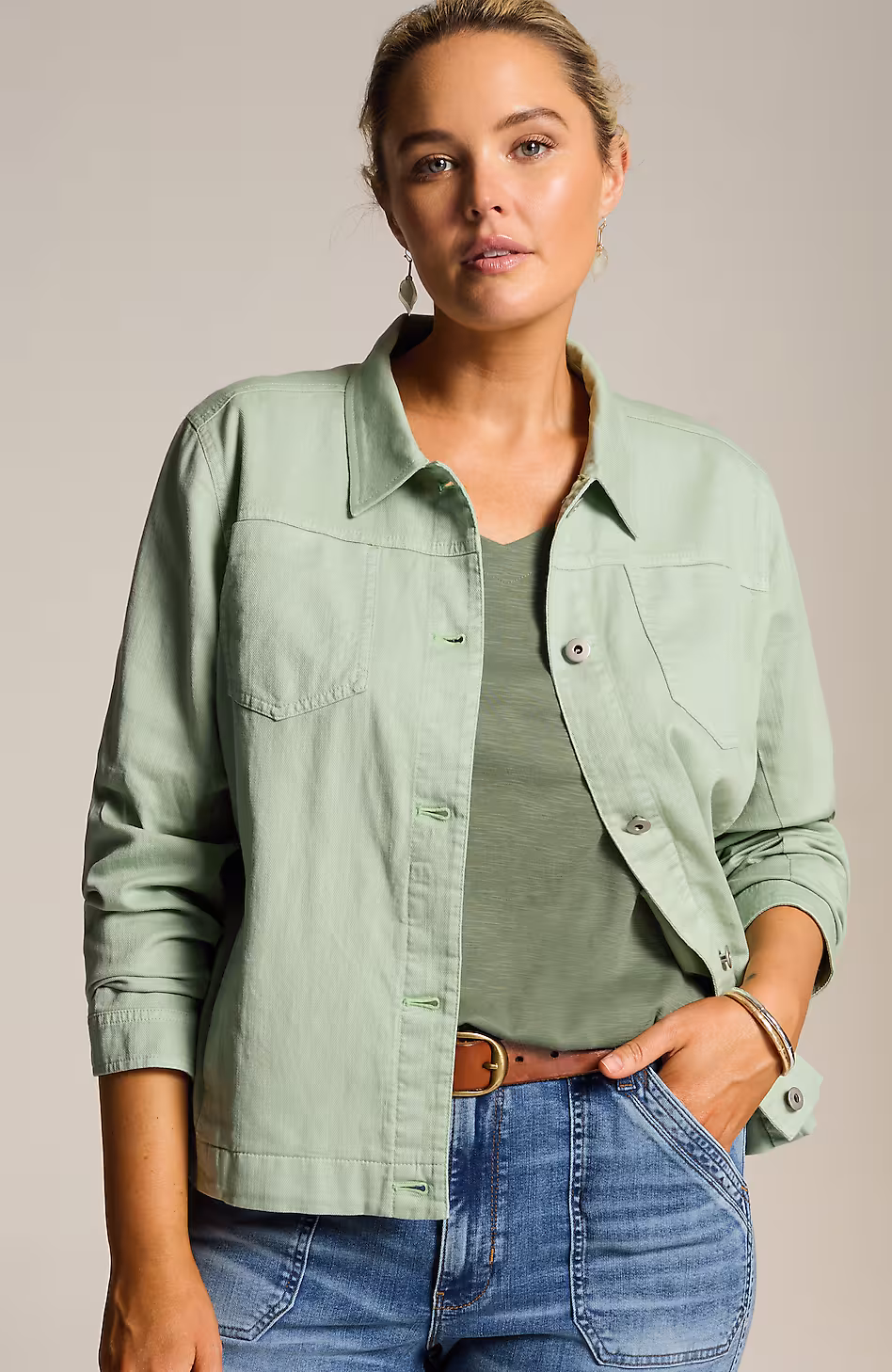 Cotton & Linen Denim Jacket