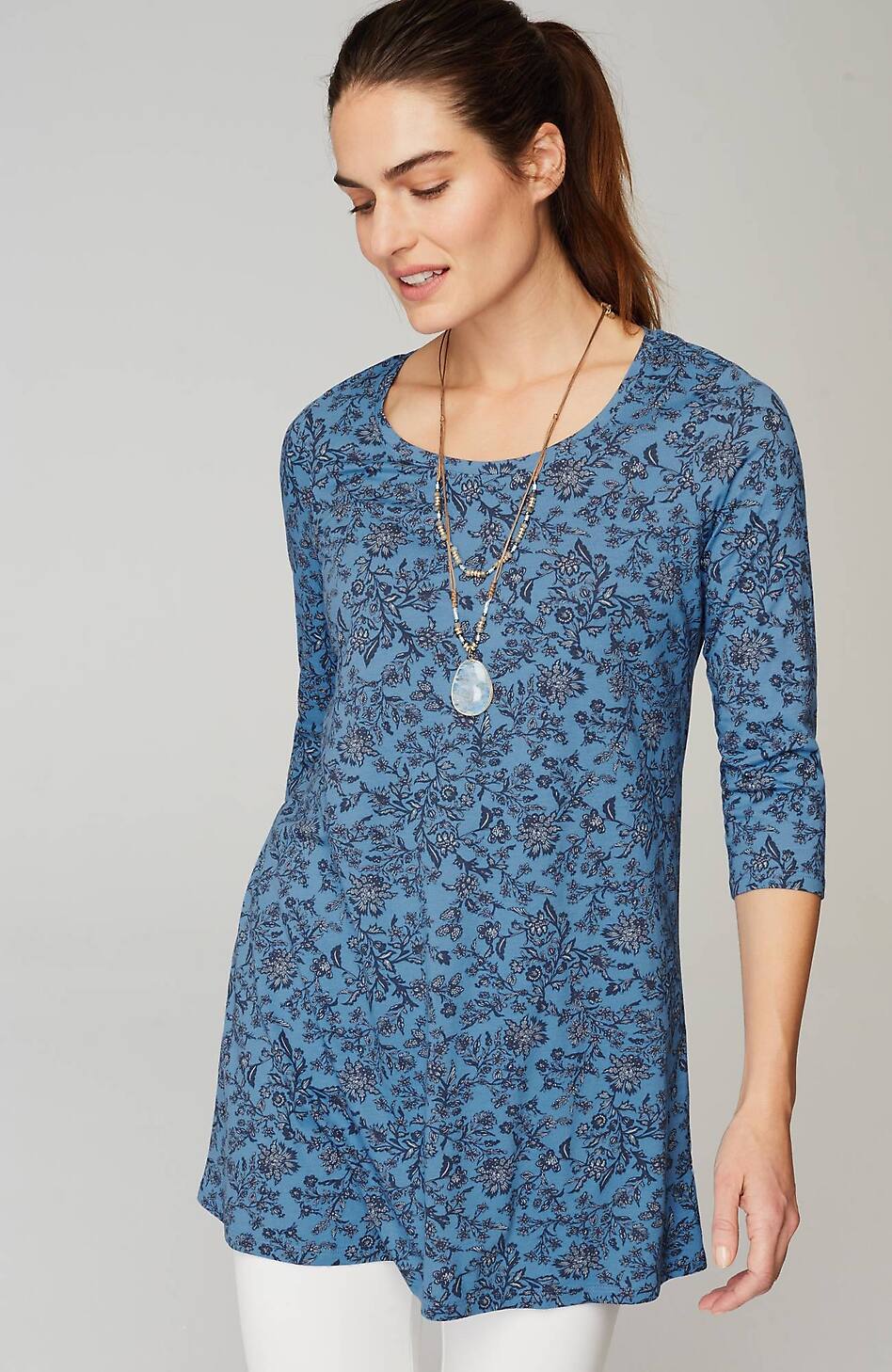 Pure Jill Ballet-Sleeve Tunic