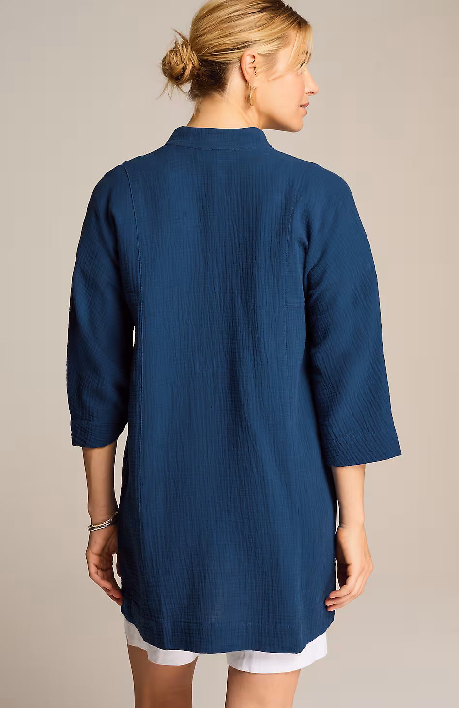 Pure Jill Cotton-Gauze Jacket