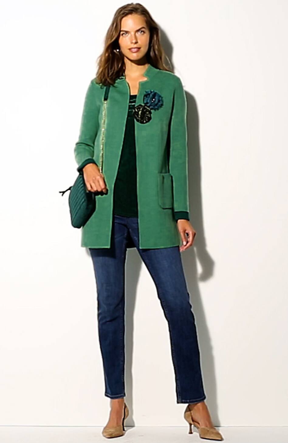 Majestic Open-Front Cardi