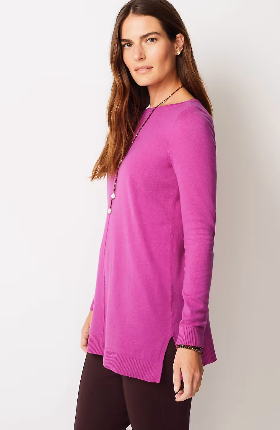 Pintucked Sweater-Tunic