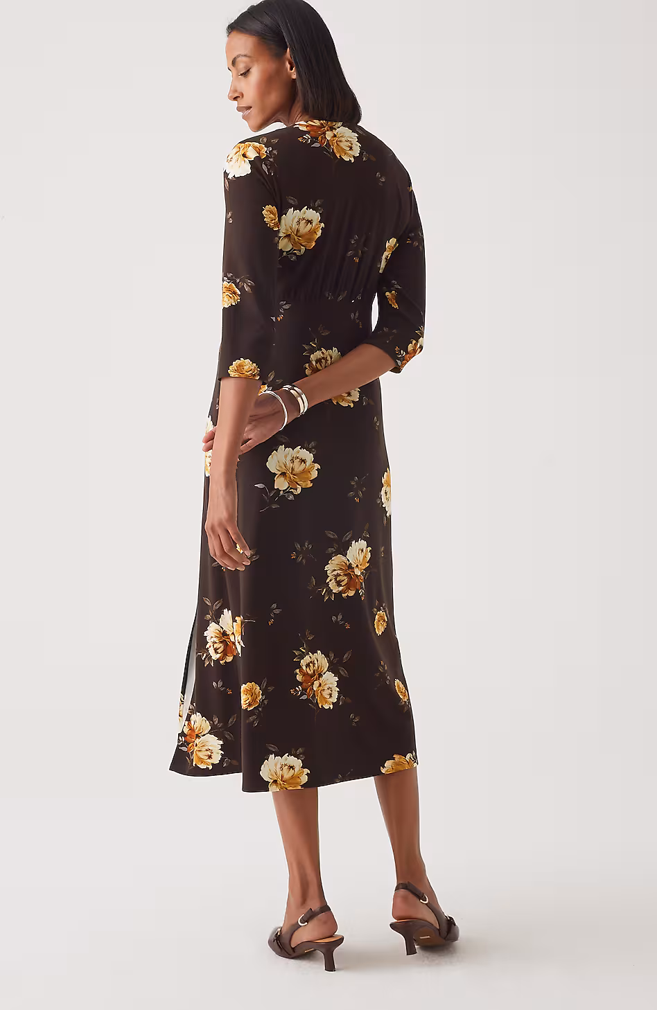 Wearever Rural Roses Surplice Dress