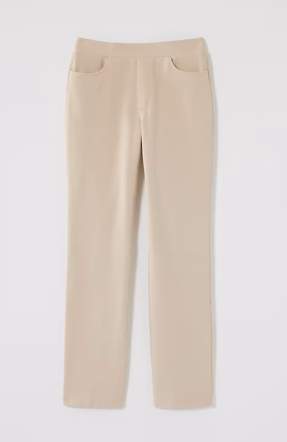 Pure Jill French Terry Straight-Leg Jeans