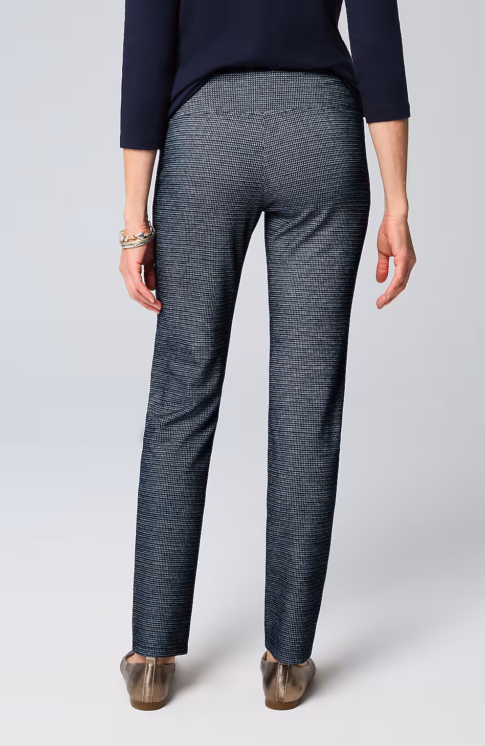 Wearever Smooth-Fit Jacquard Slim-Leg Pants