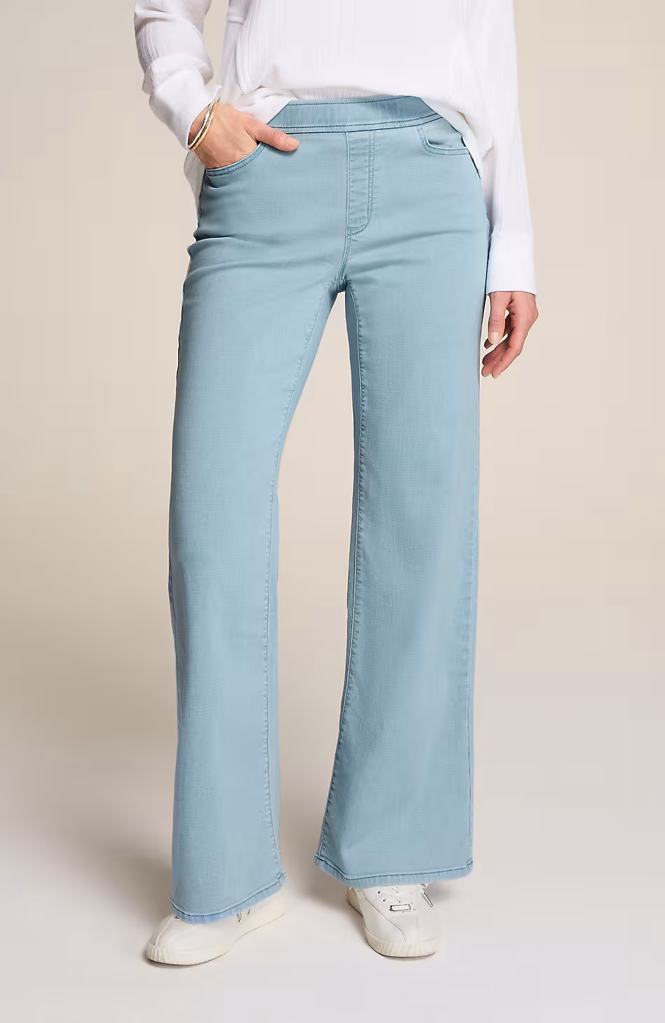 Pure Jill Soft Wide-Leg Jeans