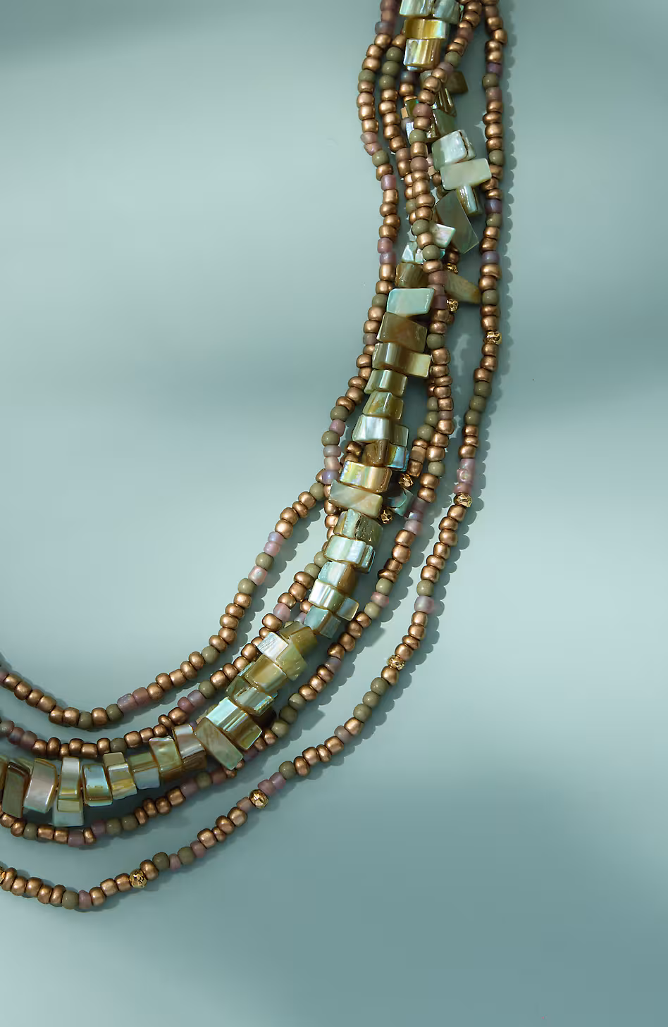 Multilayered Beaded Necklace