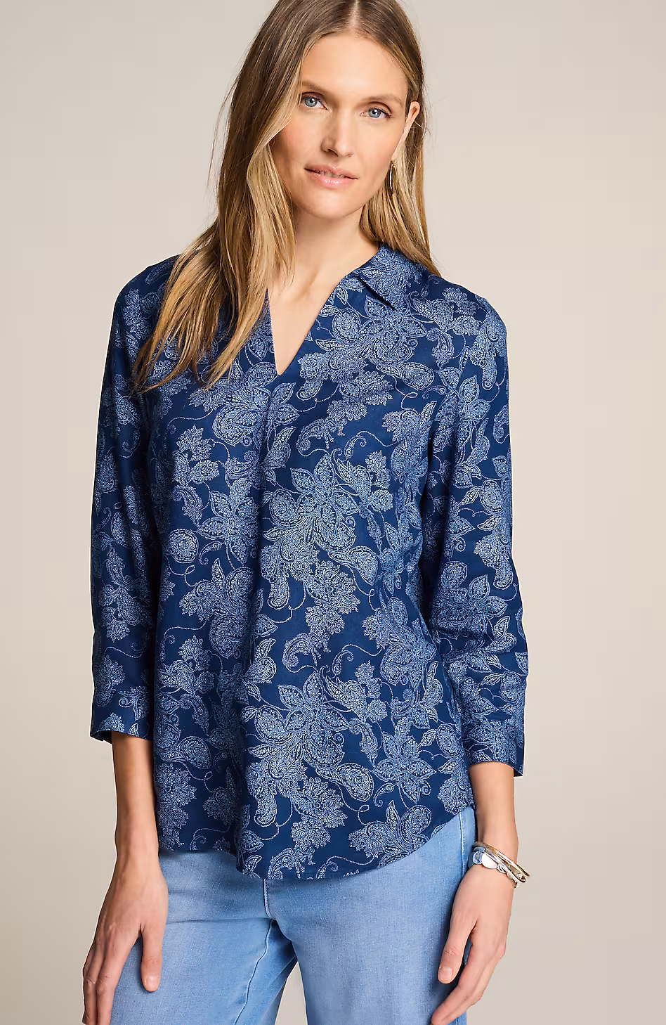 Non-Iron Linen Popover Shirt