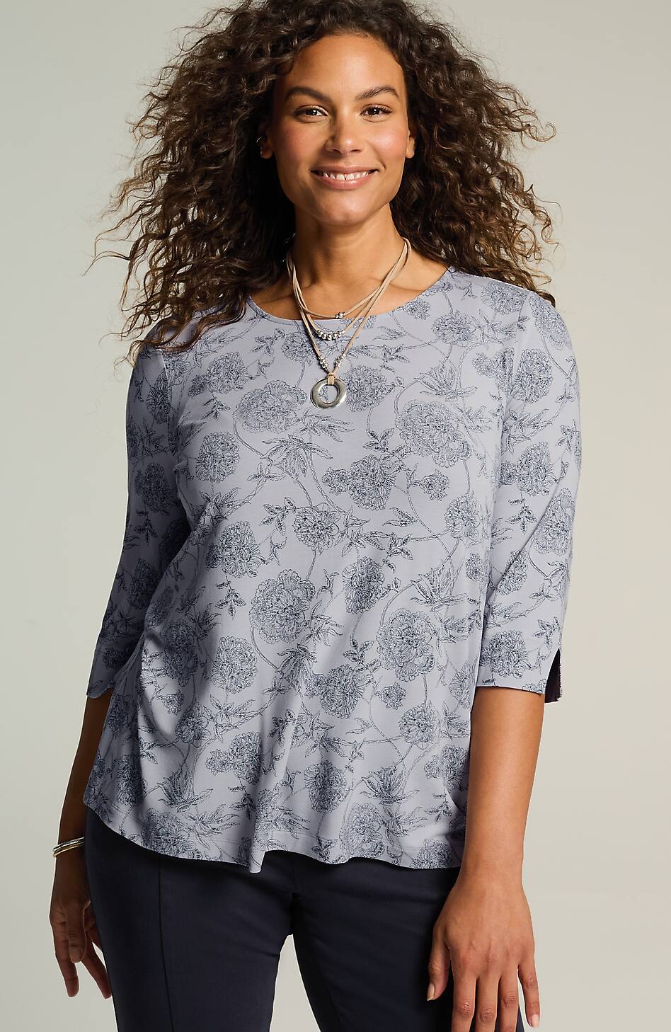 Wearever Ballet-Sleeve Crew-Neck Top