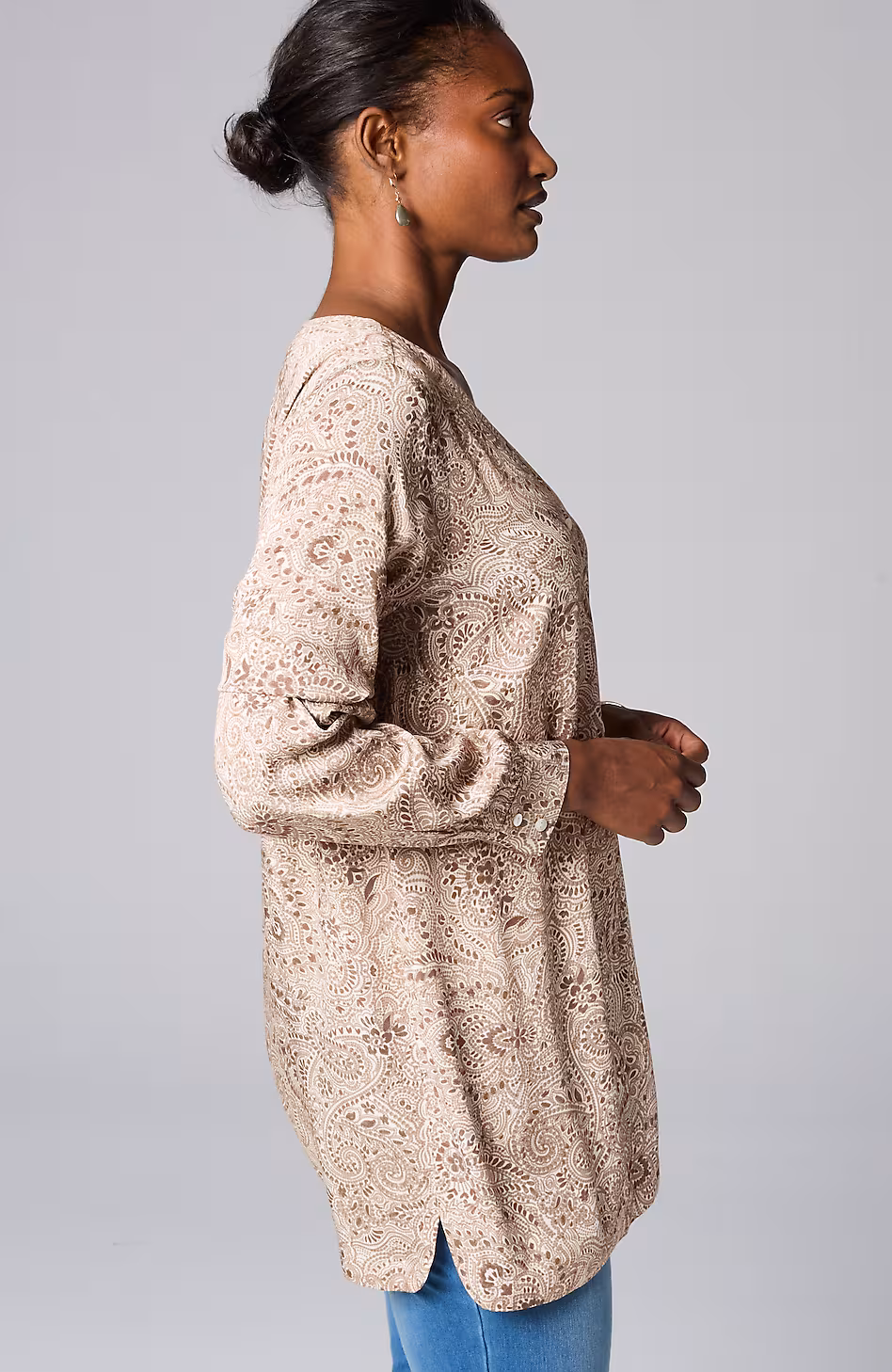 Pure Jill Double-Button Tunic