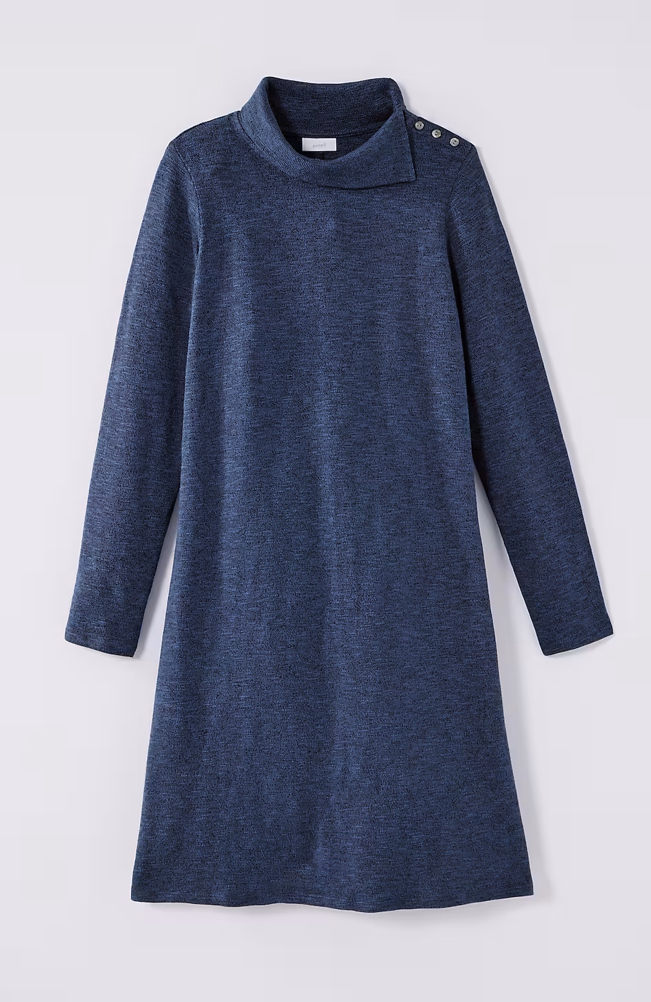 Pure Jill Asymmetrical Cowl-Neck Dress