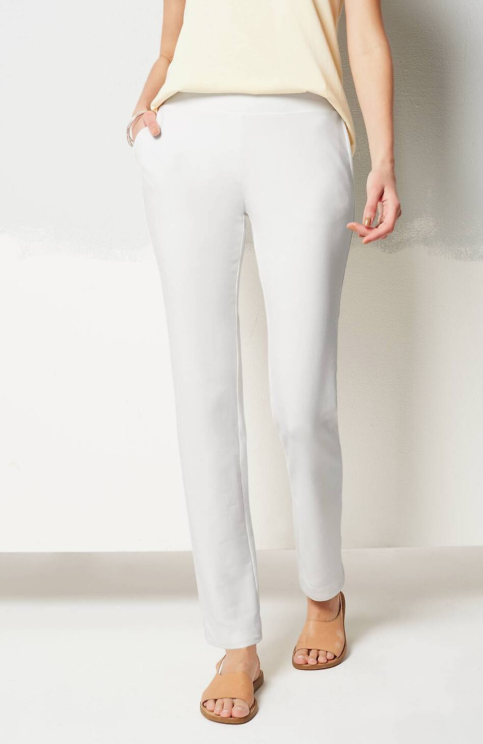 Pure Jill Affinity Slim-Leg Pants