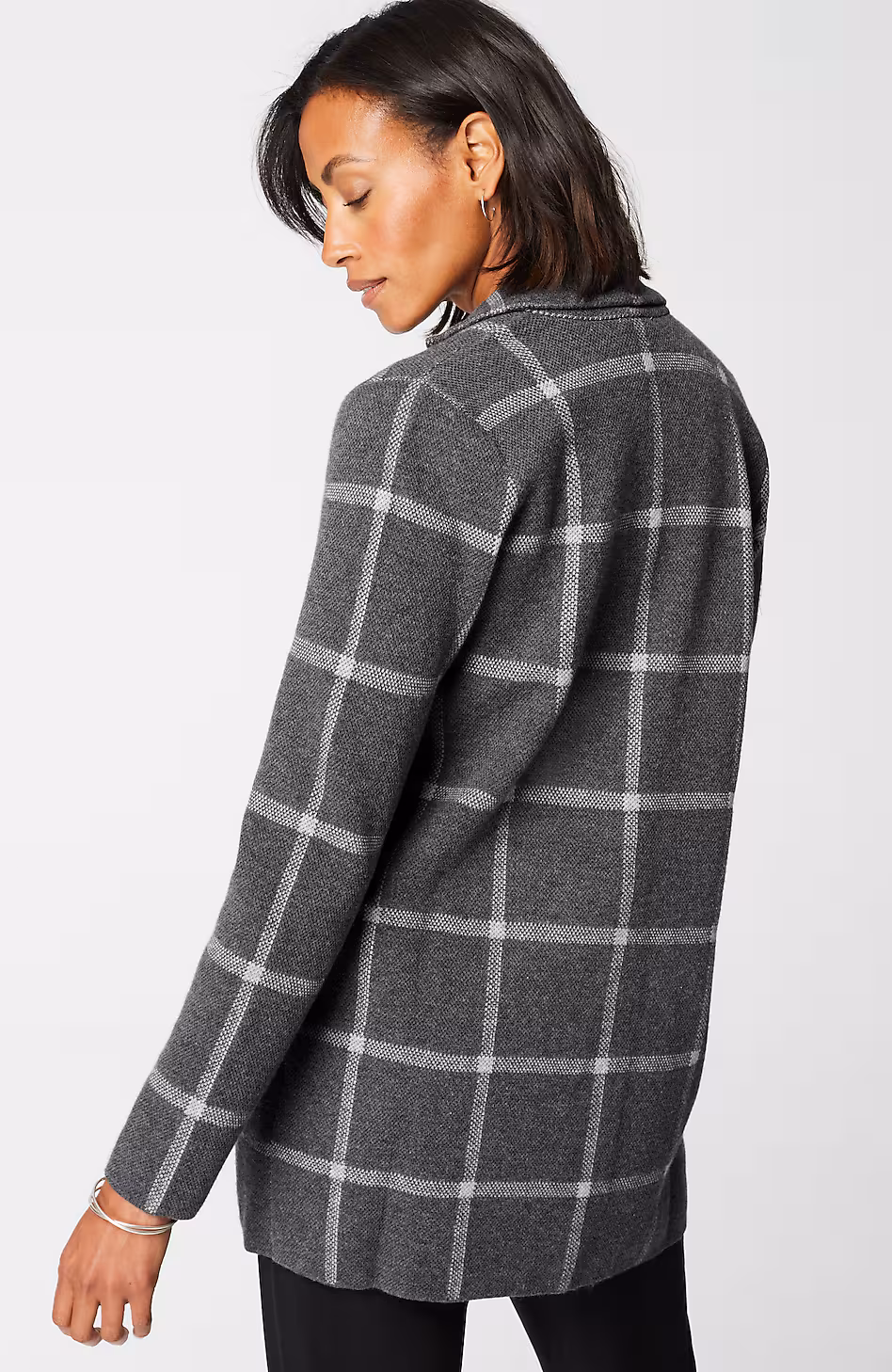 Wearever Windowpane Sweater-Jacket