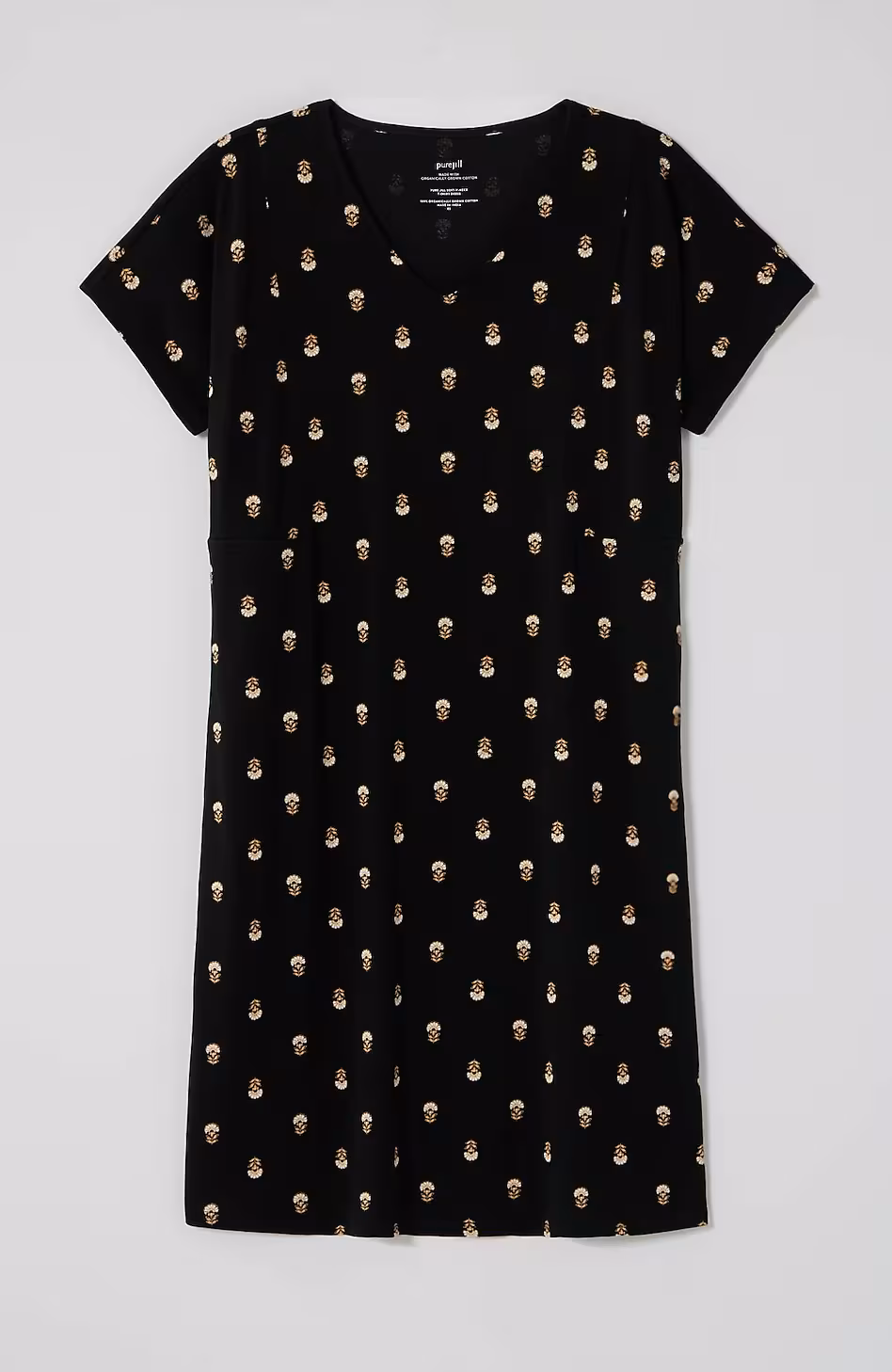 Pure Jill Soft-V-Neck T-Shirt Dress