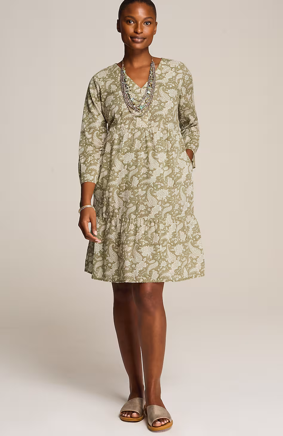 Pure Jill Tiered Dress