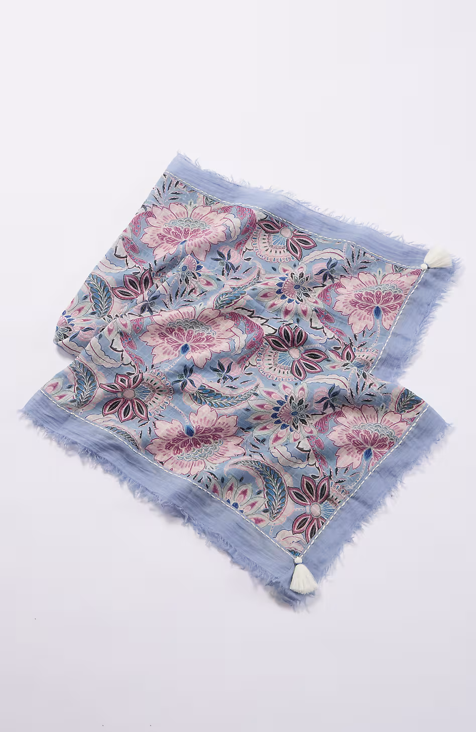 Jeweled Jacobean Square Scarf