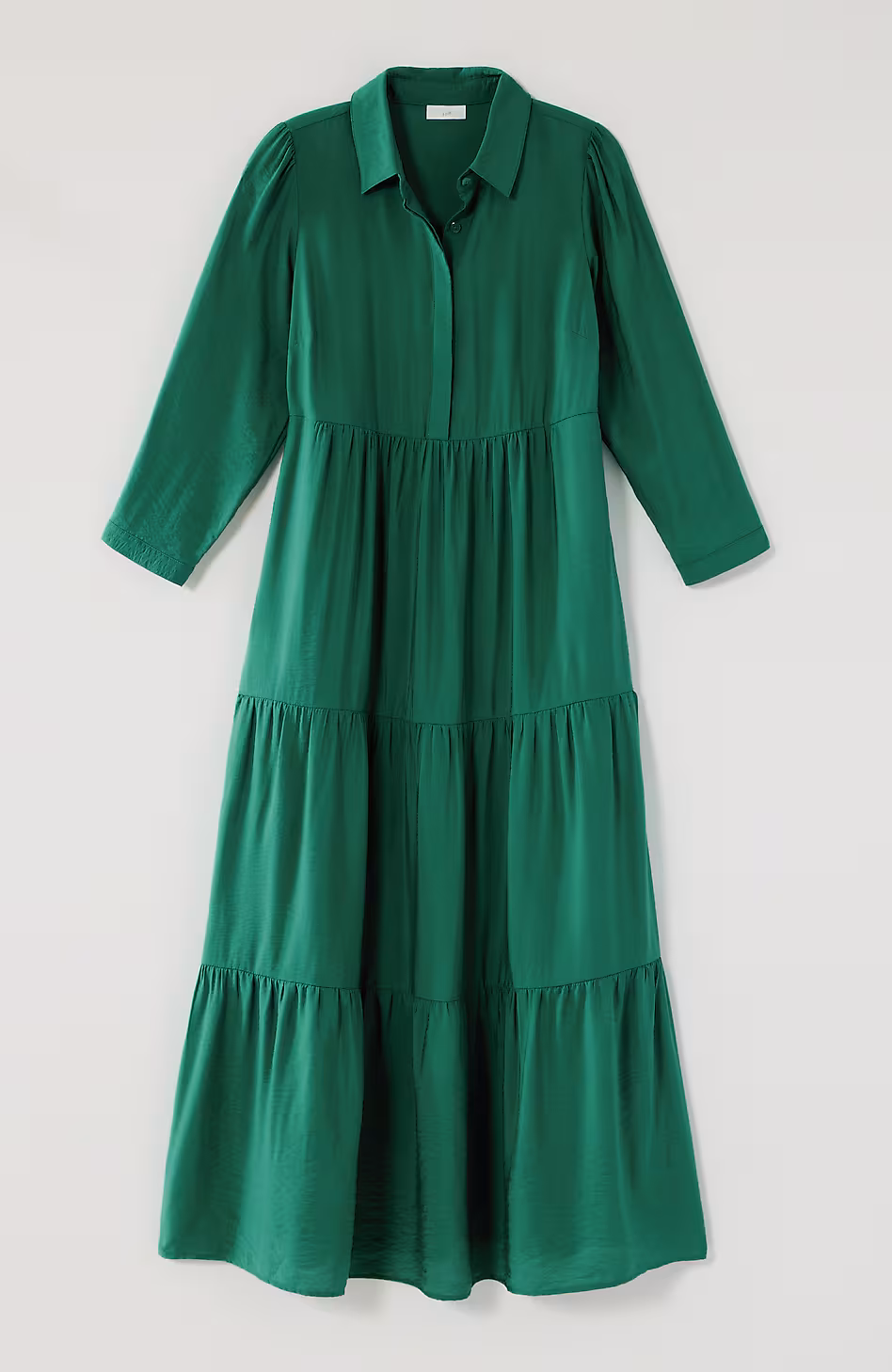 Tiered Maxi Shirtdress