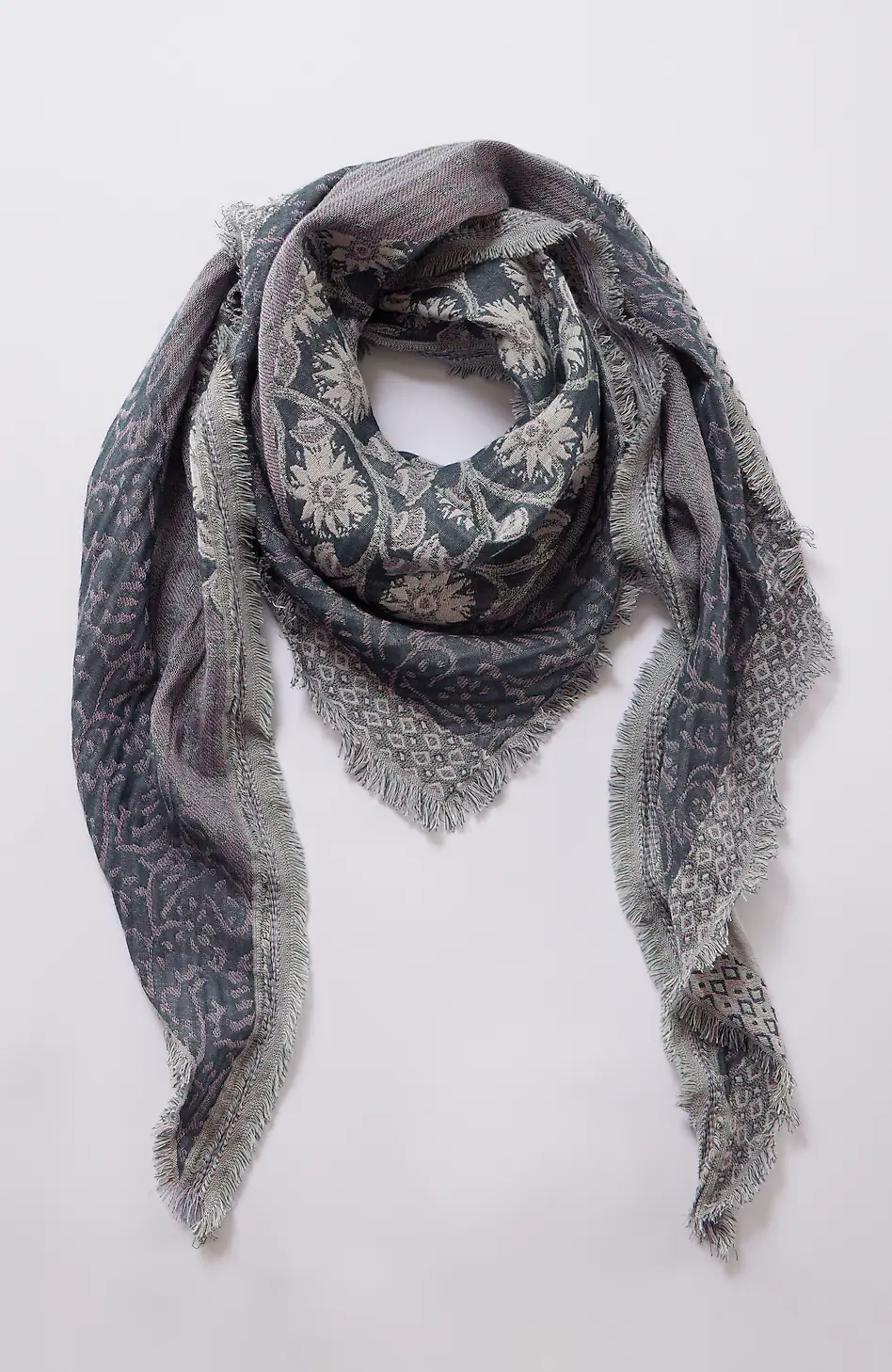 Jacquard Triangle Scarf
