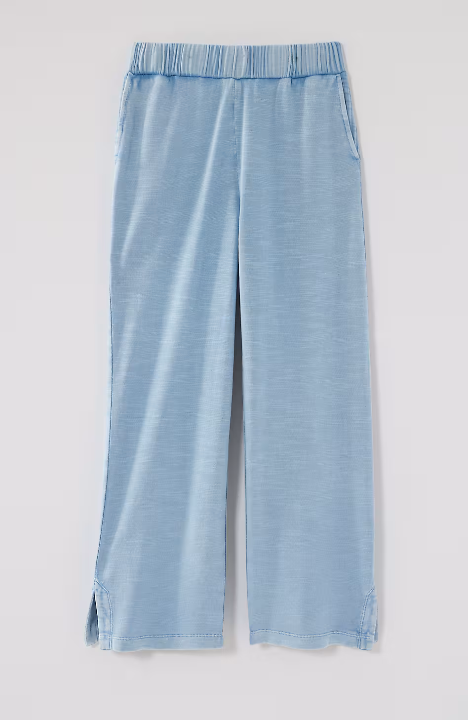 Fit Slub-Terry Garment-Dyed Crops