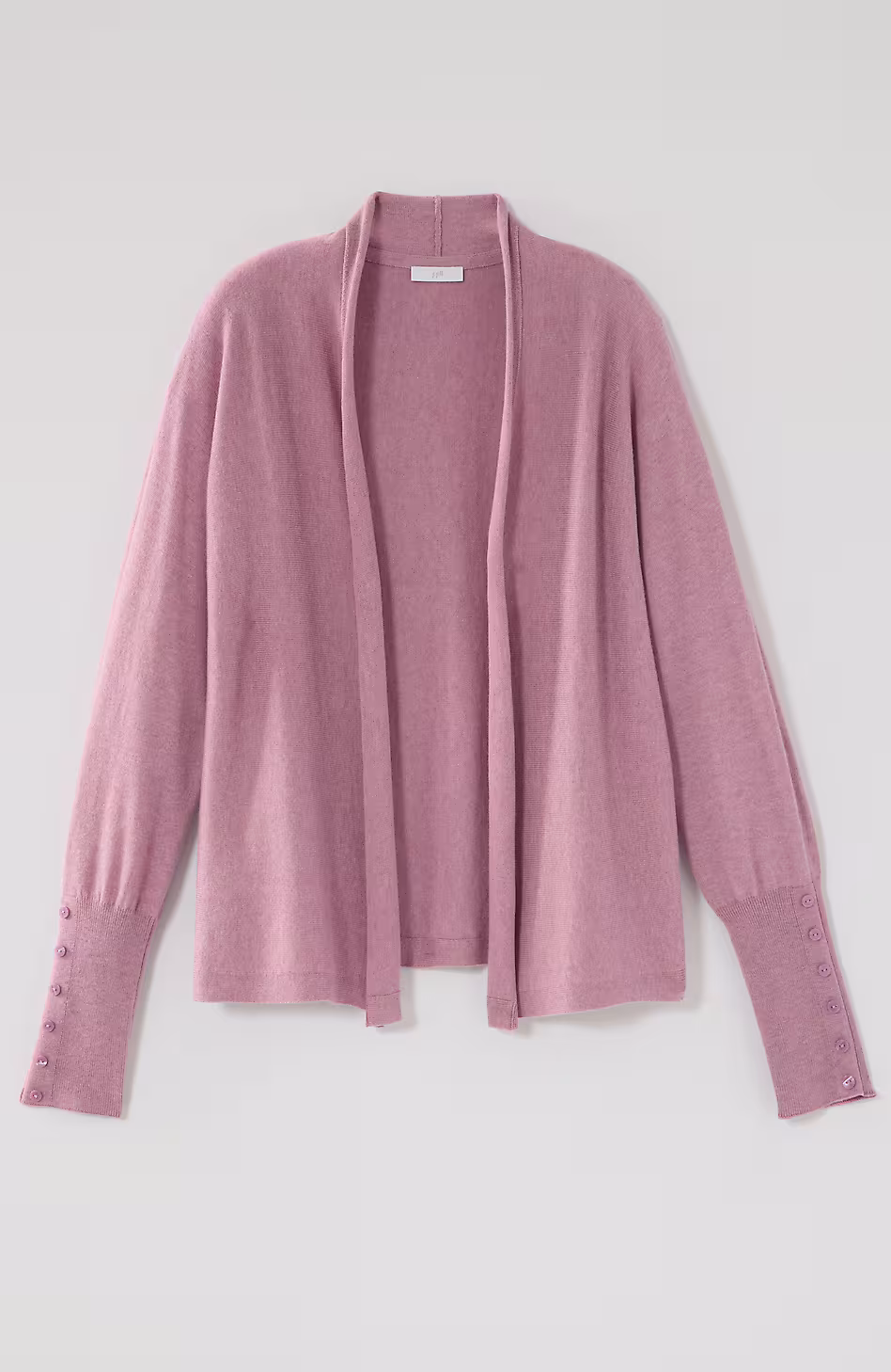 Pure Jill Buttoned-Cuff Cardi