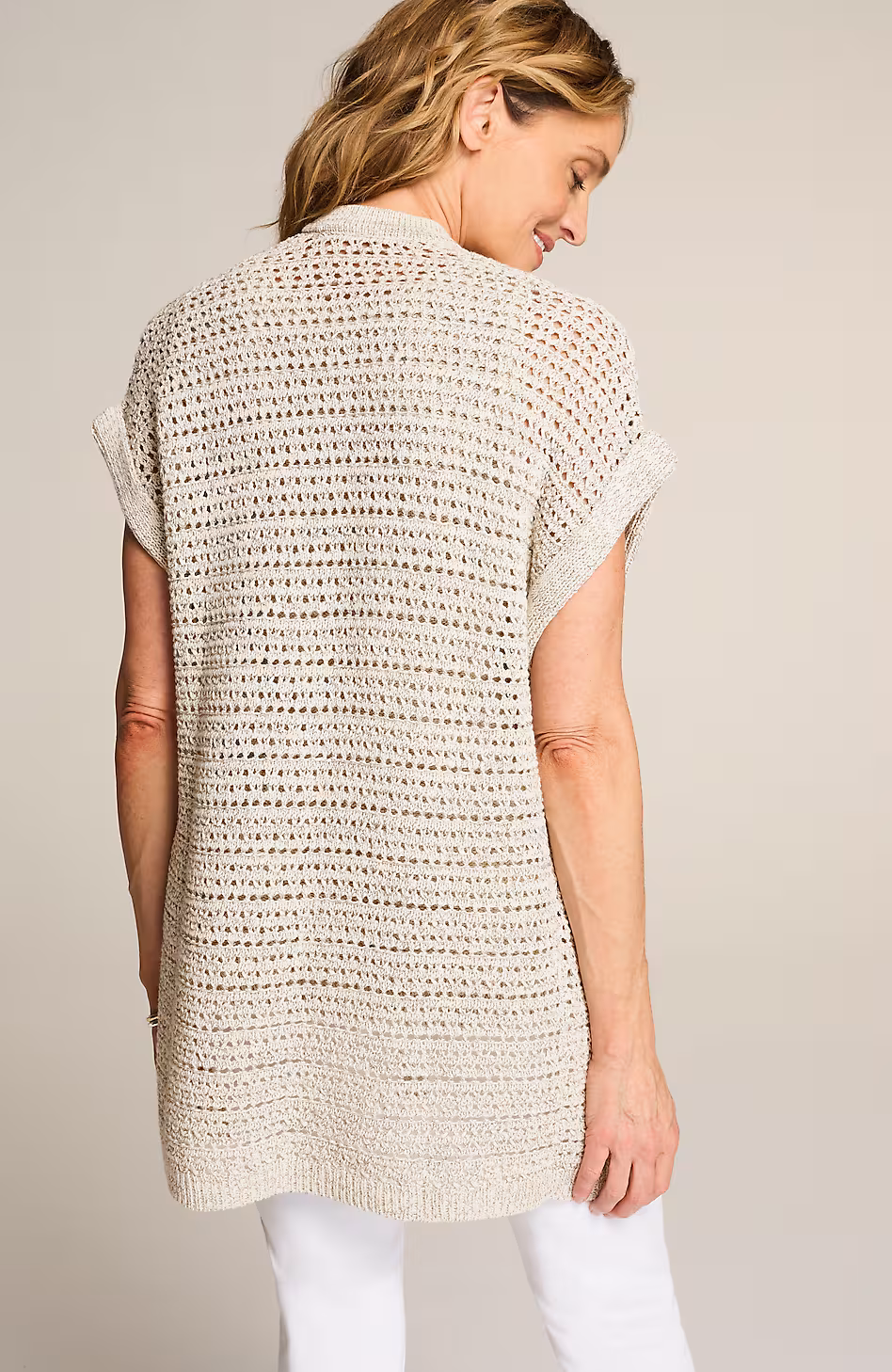 Tweed-Textured Gilet