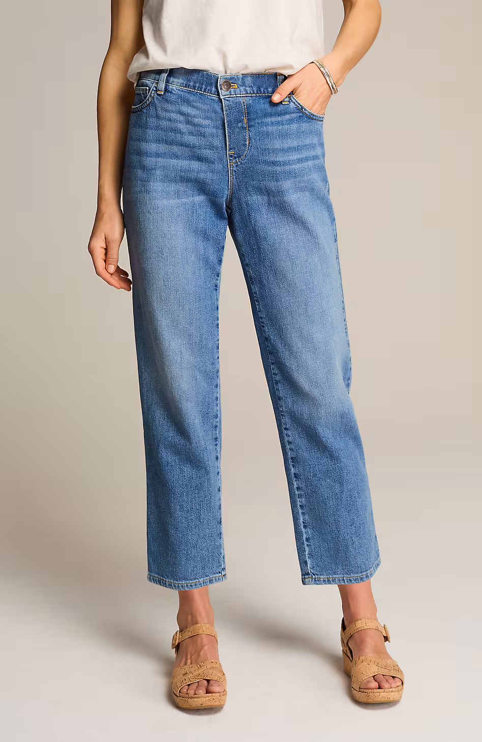 Pure Jill Relaxed Pull-On Jeans