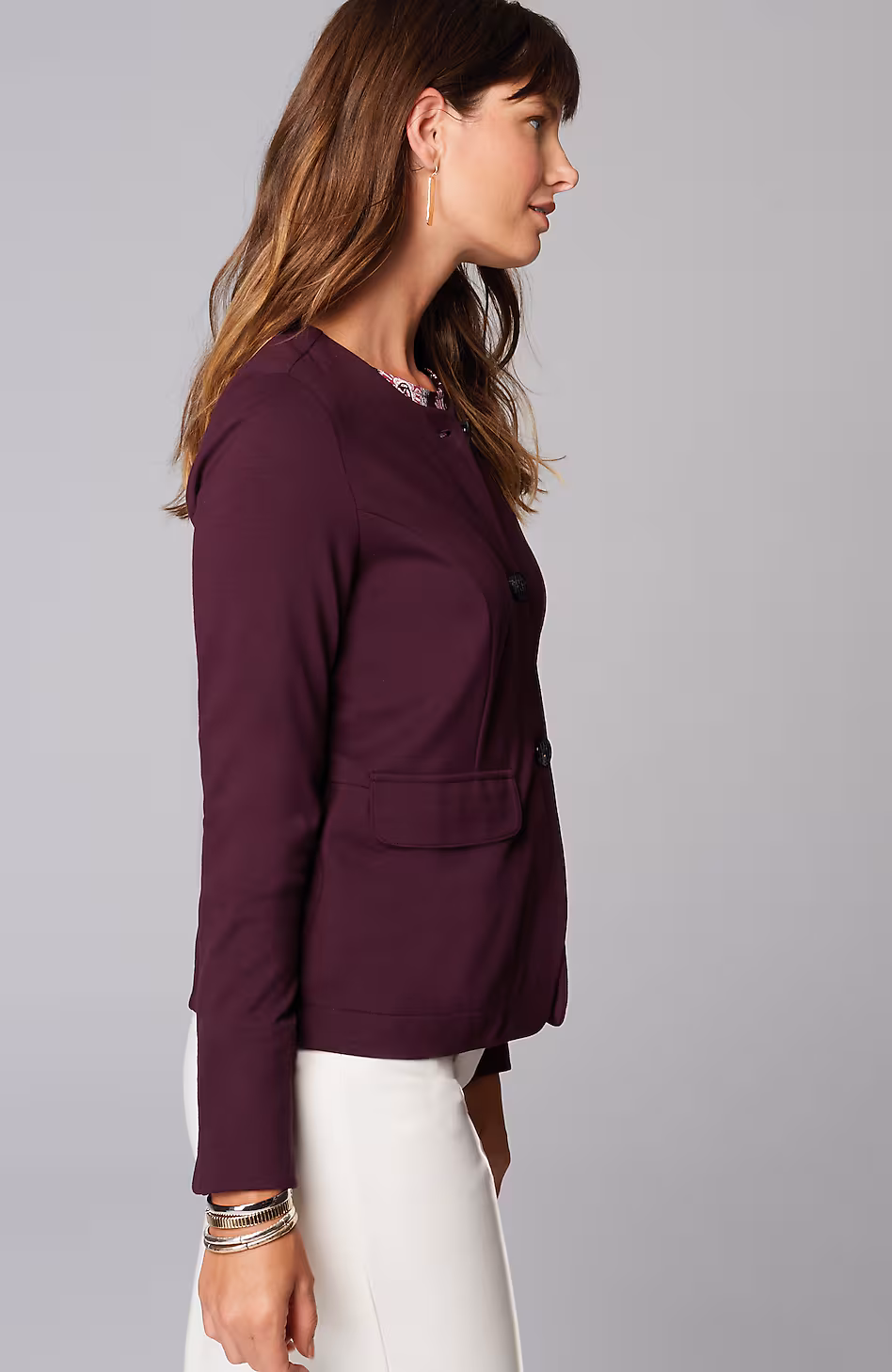 Wearever Double-Face Jersey 3-Button Jacket