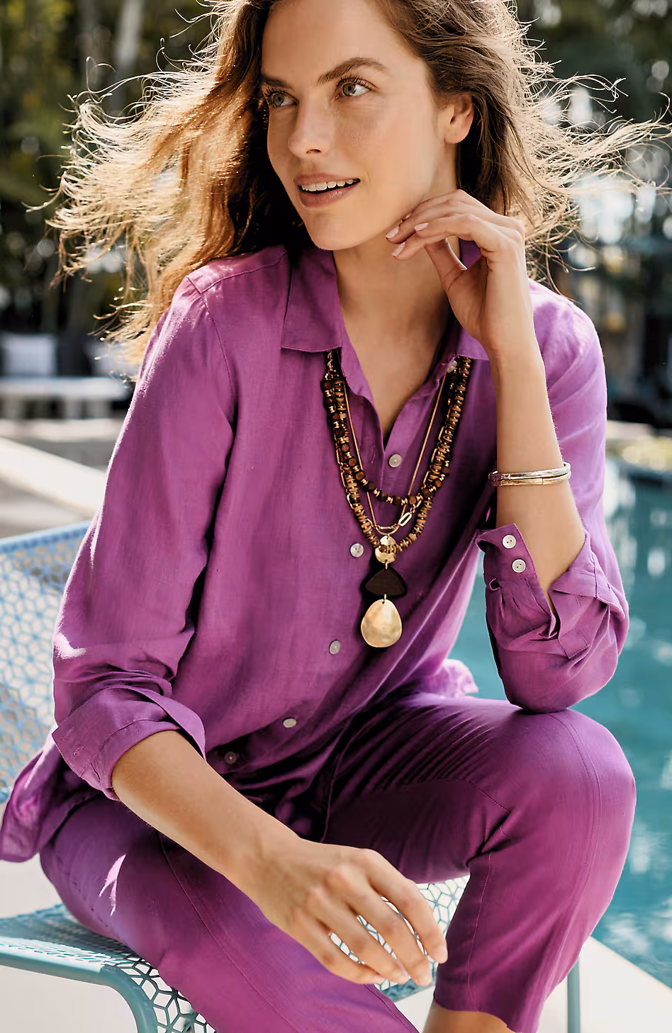 Everyday Linen Button-Front Shirt