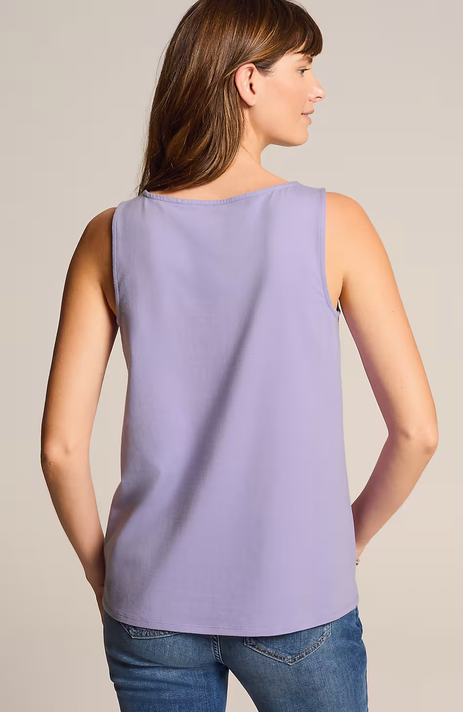 Pima-Stretch Knit Tank