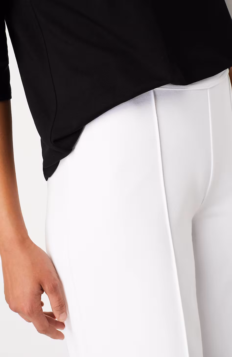 Wearever Double-Face Jersey Pintucked Crops