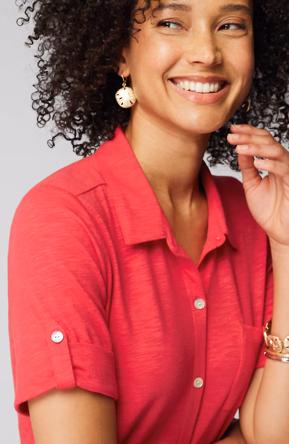 Classic Cotton-Slub Shirtdress