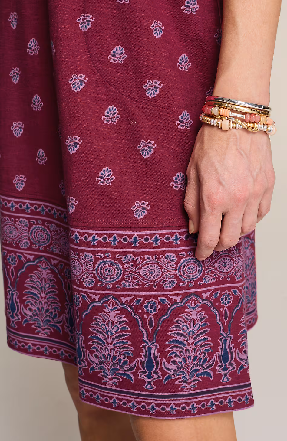 Pure Jill Slub-Knit Dress