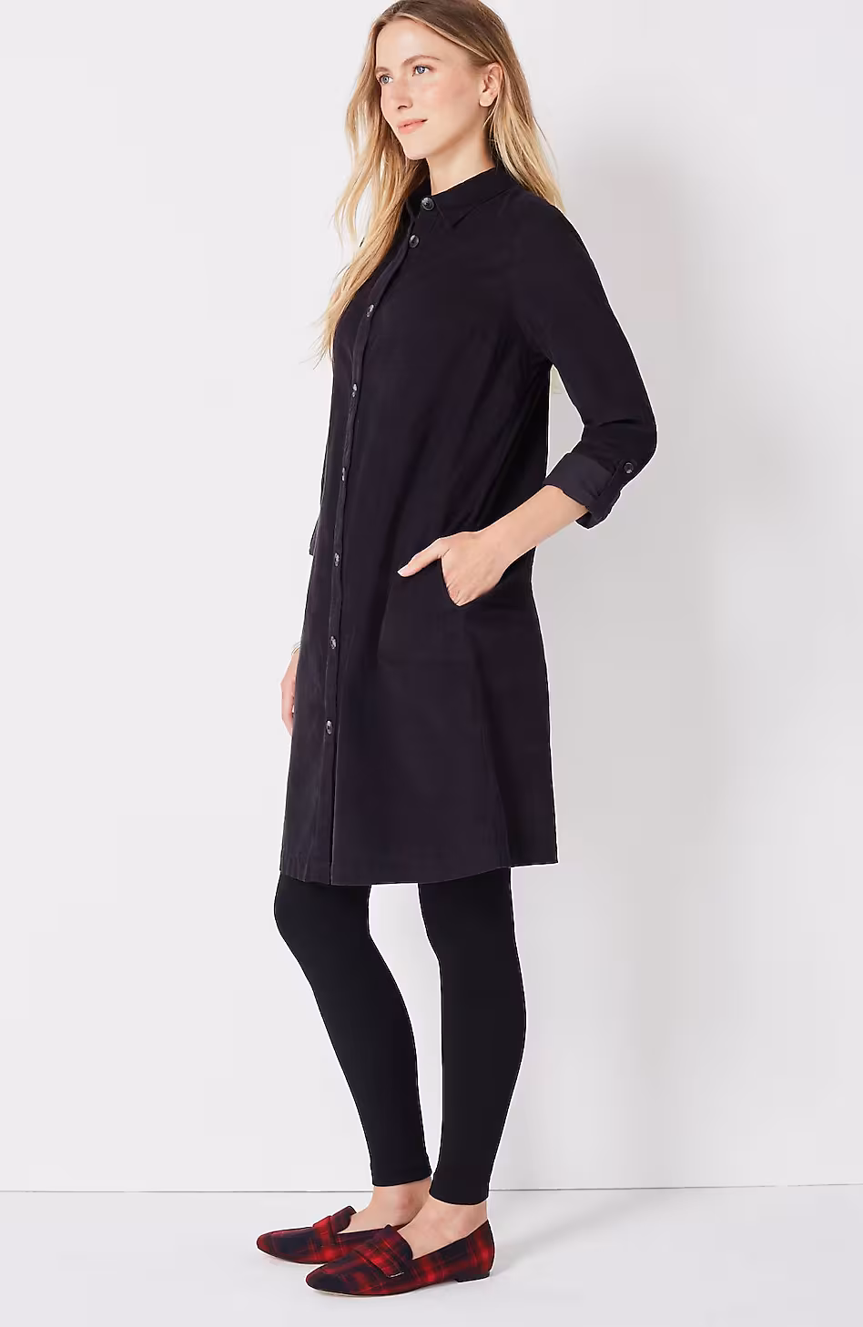 Fleece-Lined Footless Tights