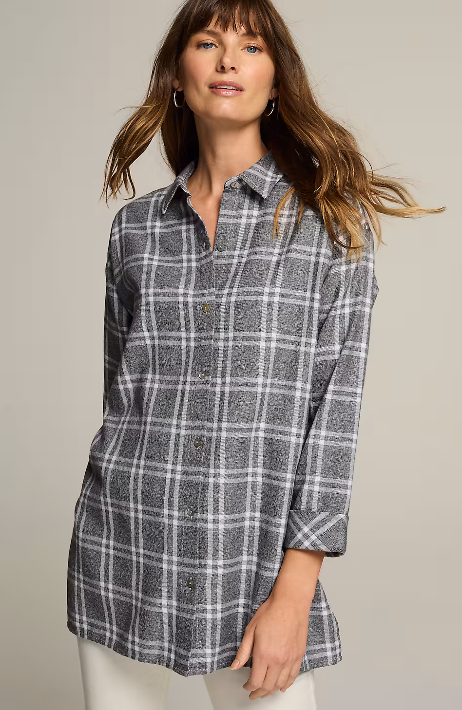 Cozy Plaid Tunic