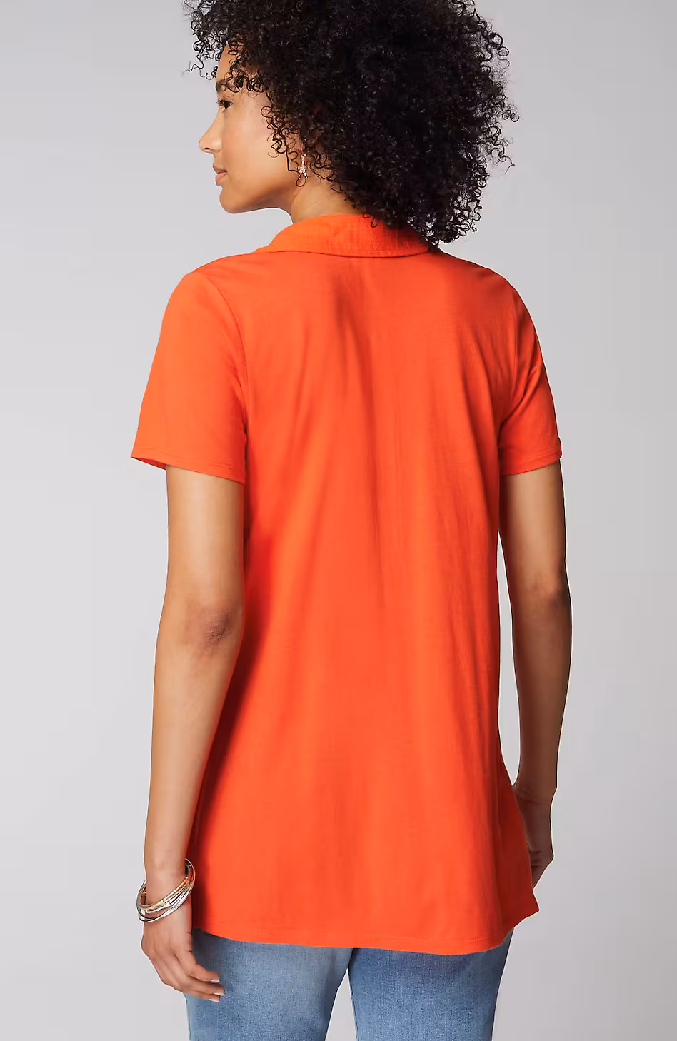 Cotton-Gauze Mixed-Media Tunic