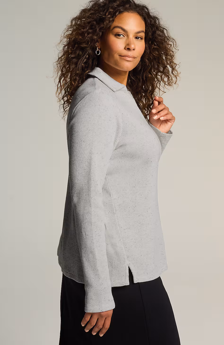 Wearever Collared Waffle Top