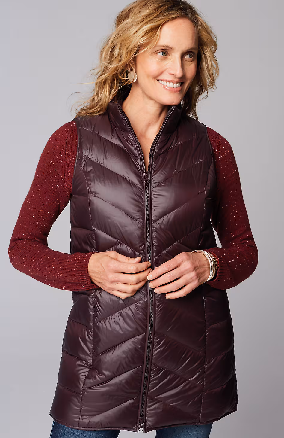 Side-Zip Down Puffer Vest