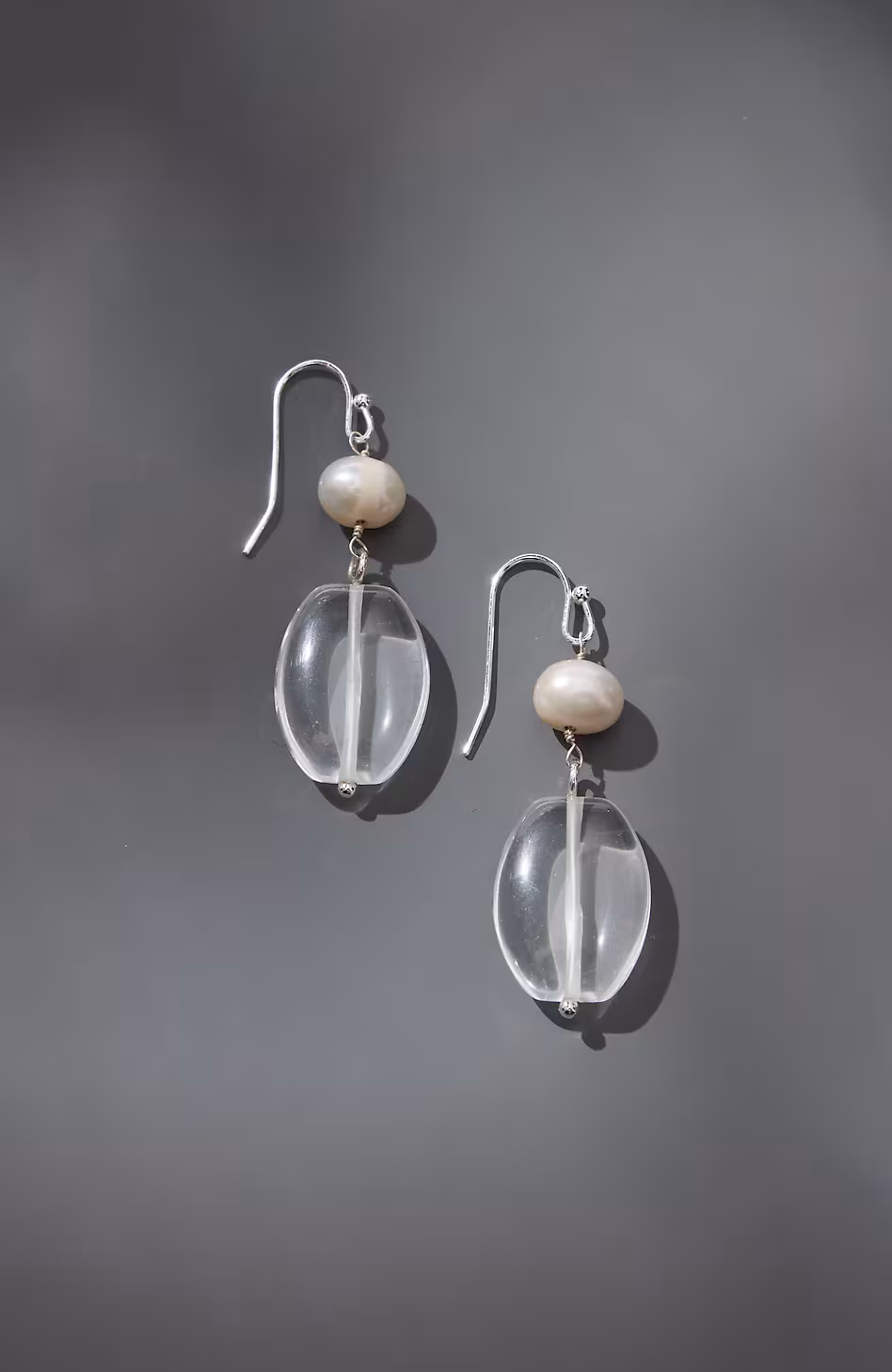 Glass-Beaded Drop Earrings
