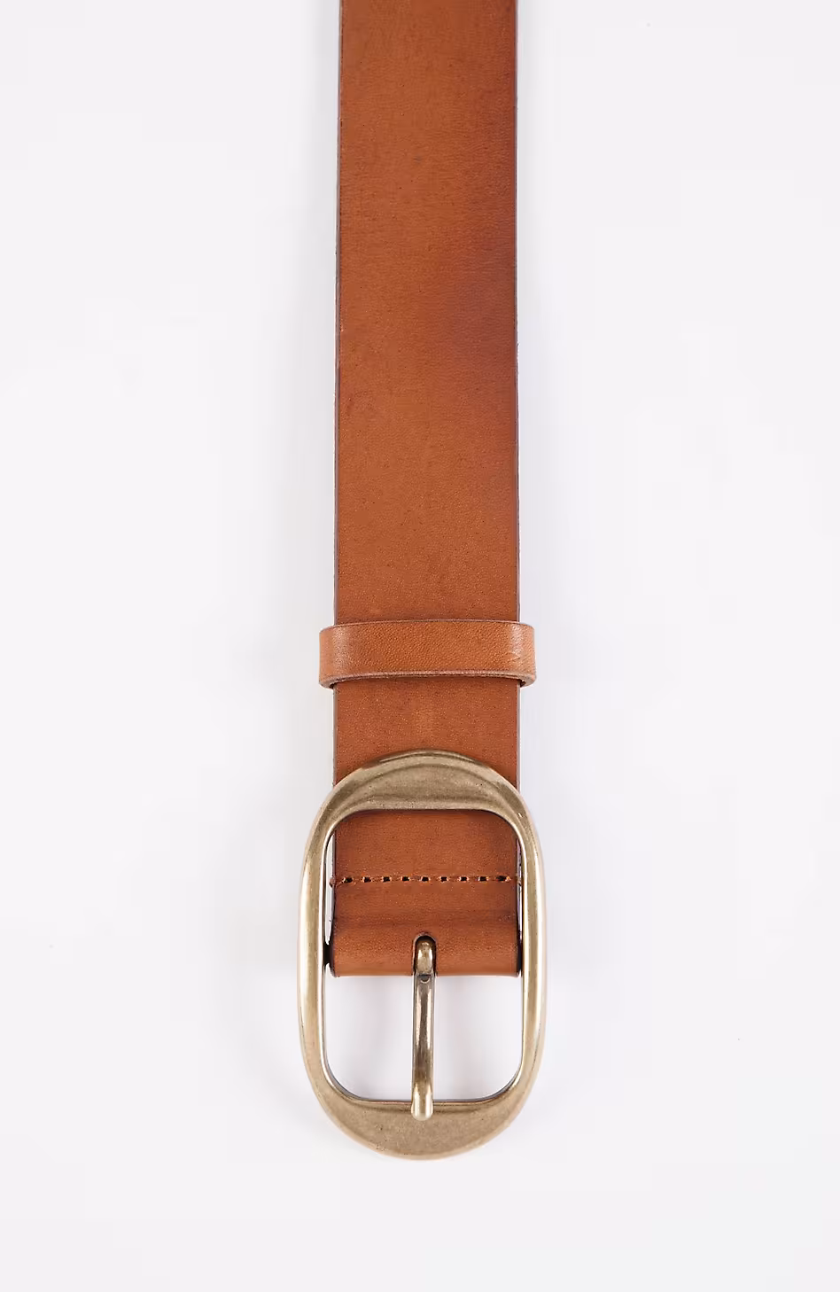 Leather Oval-Ring Belt