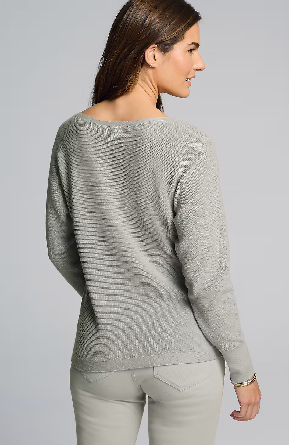 Wearever Fine-Texture Dolman-Sleeve Sweater